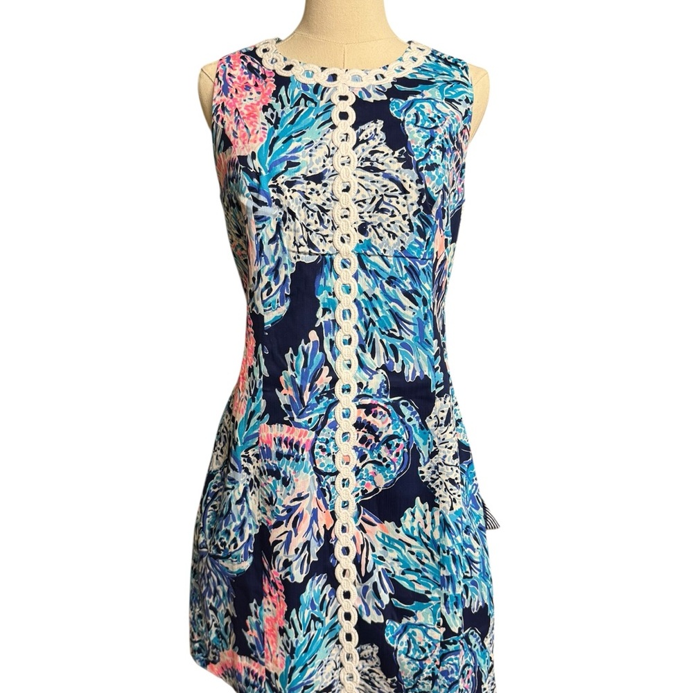 NWT Lilly Pulitzer Size 8 Party In Paradise MILA STRETCH SHIFT DRESS